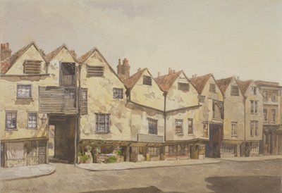 Ansicht von Geschäften und Häusern, Bermondsey Street, Bermondsey, 1886 von John Crowther